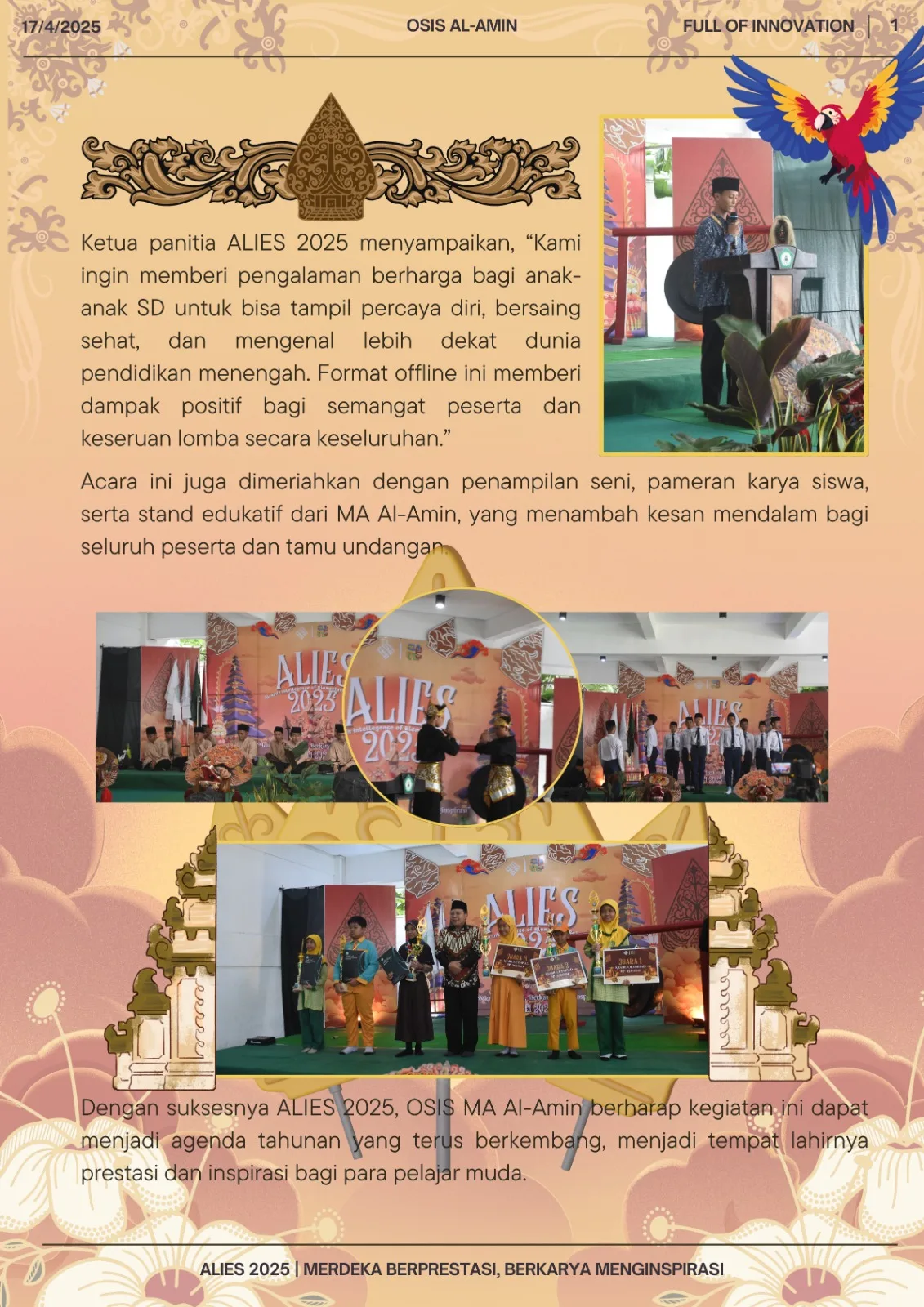 Kegiatan pagi santri